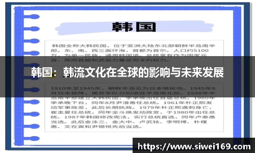 韩国：韩流文化在全球的影响与未来发展